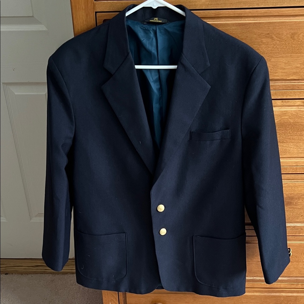 Classic Boys Van Heusen Navy Blazer with Gold Buttons